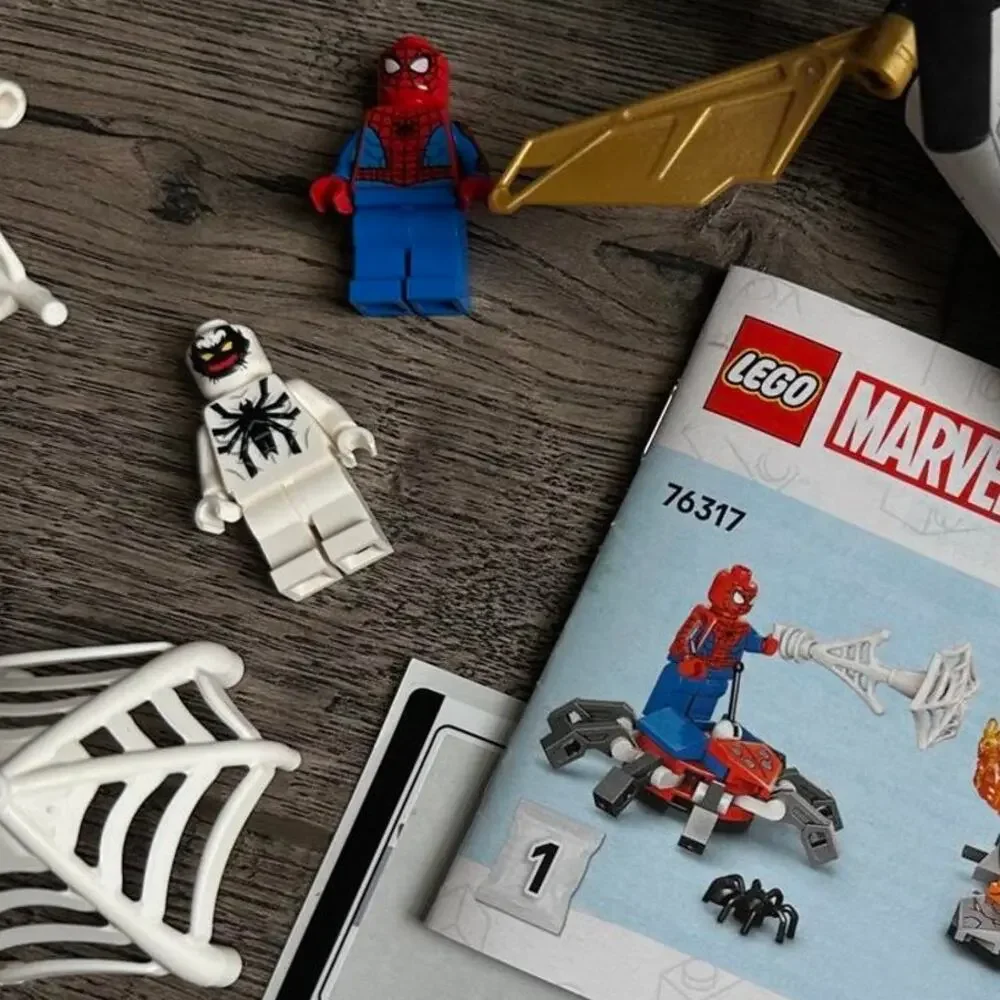 LEGO Marvel Spiderman Set 76308 76317 76195 Bundle Lot - Incomplete